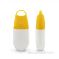 200 ml leere cremequadratische Form Sonnenschutzflaschen Etikett
